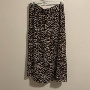 LOFT PLUS Leopard-Print Skirt Size 22